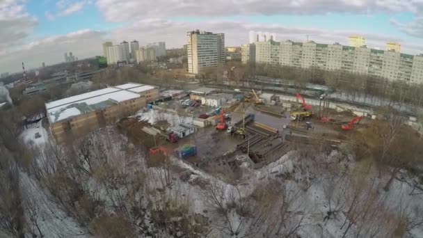 Site de construction du complexe résidentiel Yauza — Video