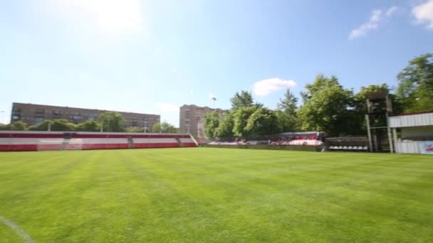 Campo de futebol sem jogadores — Vídeo de Stock