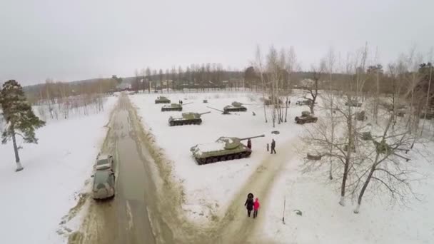 Lenino-Snigerevsky Museum van militaire geschiedenis — Stockvideo