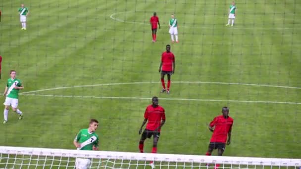 Oyuncular maç Senegal - Rusya sırasında — Stok video