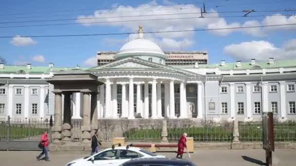 Institute of emergency care named after Sklifosovsky — Stock Video