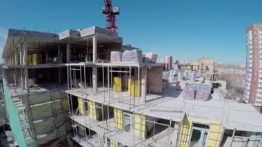 İnşaat aşamasındaki konut kompleksi 