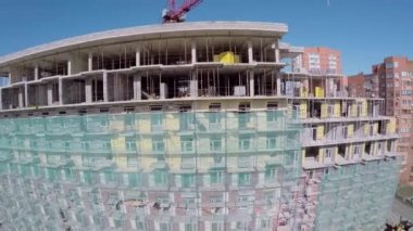 Yapım aşamasında konut kompleksi 