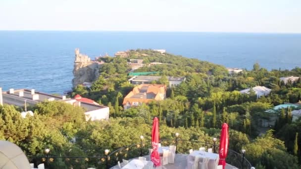 Vista panorâmica no resort da cidade — Vídeo de Stock