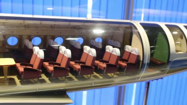 Мініатюрні літаків в музей — стокове відео