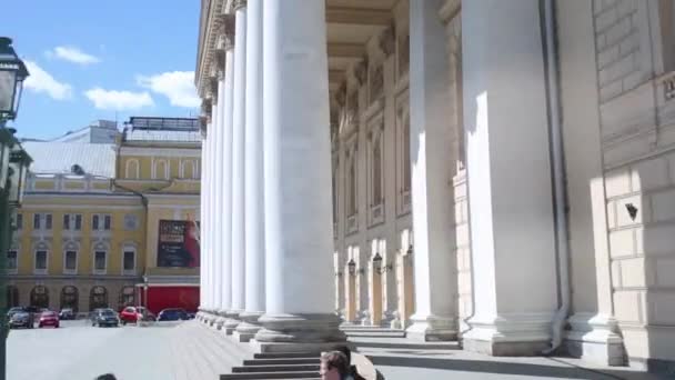 Piazza Teatralnaya con edificio Teatro Bolshoi — Video Stock