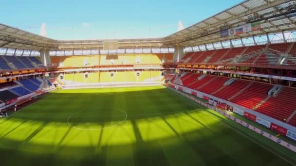 Arena de futebol Locomotiva antes do jogo — Vídeo de Stock