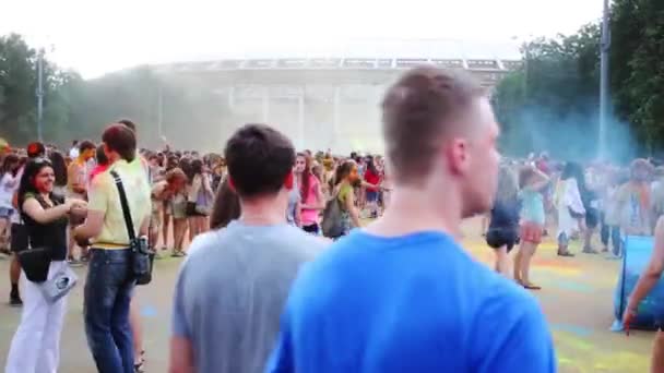 Fest der Farben holi — Stockvideo