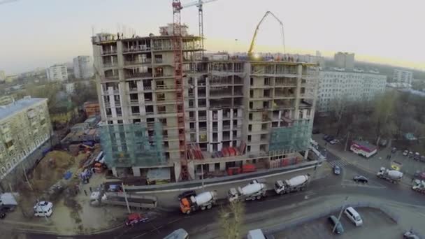 Site de construction de la maison d'habitation — Video