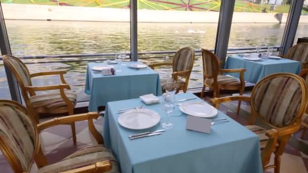 Drijvend Restaurant River Palace — Stockvideo