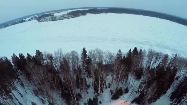 Foire avec beaucoup de gens à terre — Video