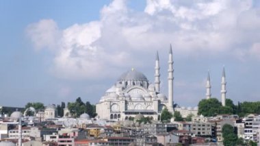 Süleymaniye Camii karşı şehir manzarası