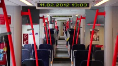 Boş yolcu waggon tren