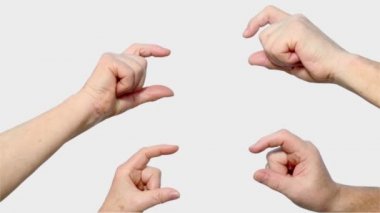 Erkek ve kadın dört üst düzey el