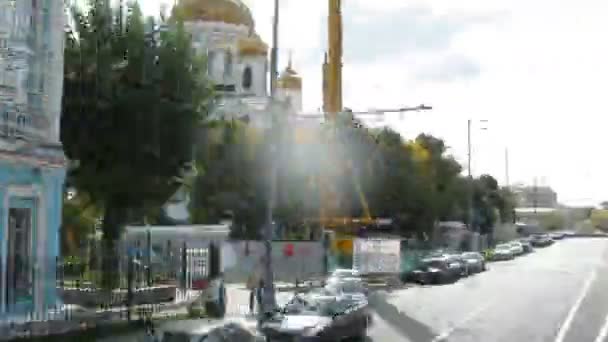 Doubledecker va sulle strade della città — Video Stock