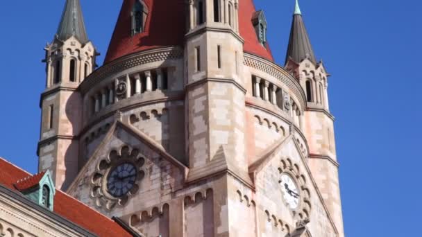 Torre de São Francisco de Assis Igreja — Vídeo de Stock