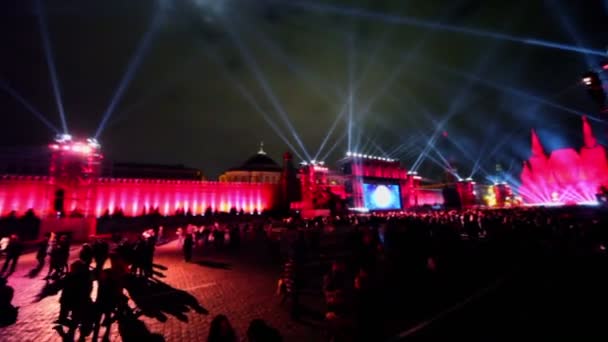 Crowd on Red Square — Stock Video