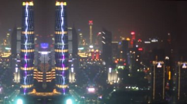 Gece panoramik şehir