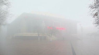 Asya ile elektronik billboard bina