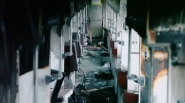 Terk edilmiş tren yolcu vagon