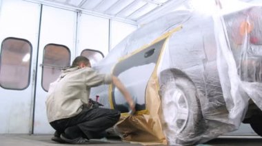 Mekanik Hazırlama arabanın kapısını boyama sonra