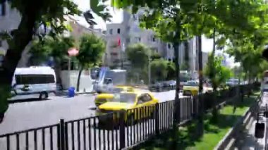 Istanbul sokaklarında otobüs