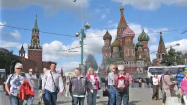 Kızıl Meydan arasında turist yürümek