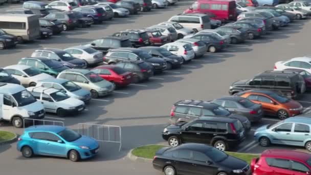 El hombre abre la puerta en coche — Vídeos de Stock