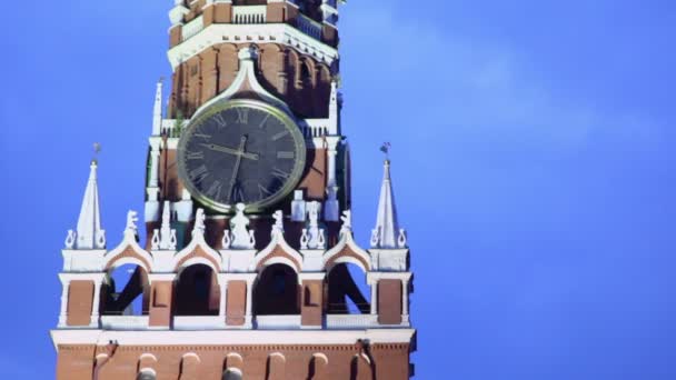 Torre Spaskaya en Moscú — Vídeos de Stock