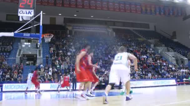 Cupa Gomelsky meci CSKA Moscova - Zalgiris Kaunas — Videoclip de stoc