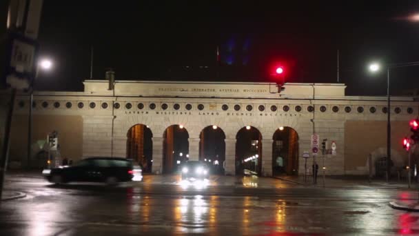 Äußeres Burgtor in Vienna — Stockvideo