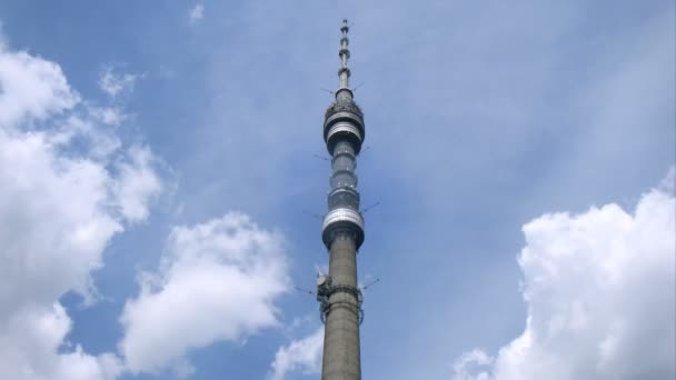 Torre de televisão de Ostankino — Vídeo de Stock