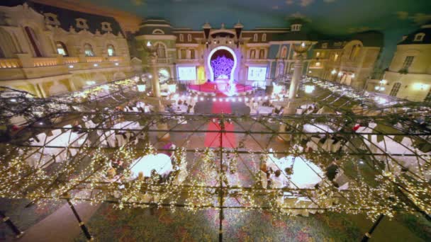Banquet hall Place de Paris — Stock Video