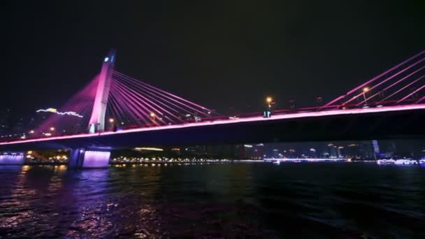 Traffico sul ponte di Haiyin — Video Stock