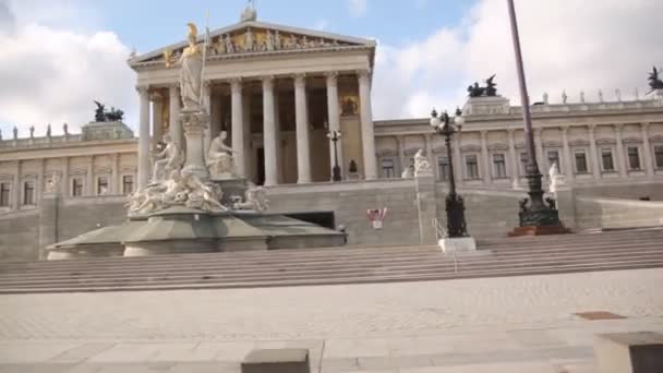 Parlamentu w Wiedniu — Wideo stockowe