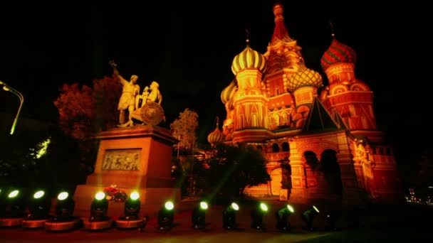 Monument of Minin and Pozharsky — Stock Video