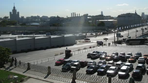 Cars near Red Square — Stock Video