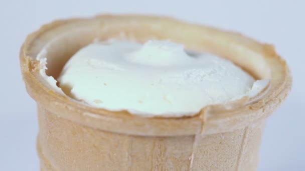 Ice cream in cup — Stock Video