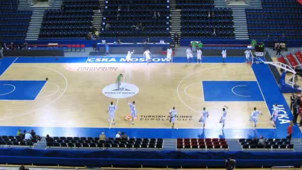 Zalgiris Kaunas voordat spel — Stockvideo