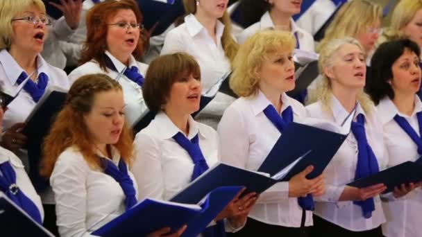 Concerto de coro grande Acadêmico de RSUH — Vídeo de Stock