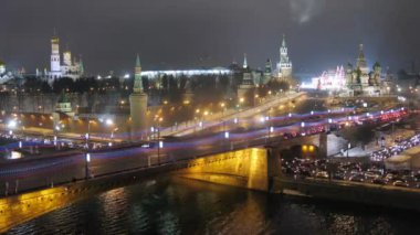 Gece trafik Köprüsü'nde