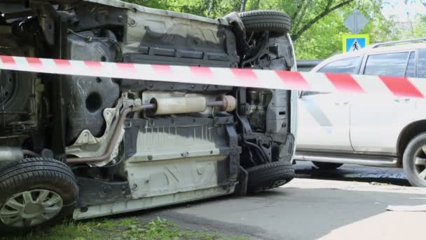 Waarschuwing lint fladdert — Stockvideo