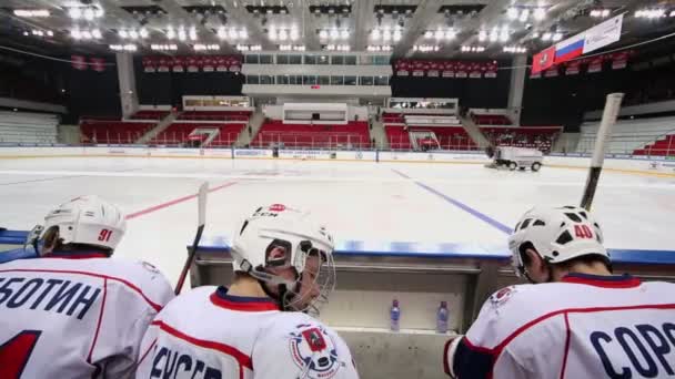 Three hockey players — Stock Video