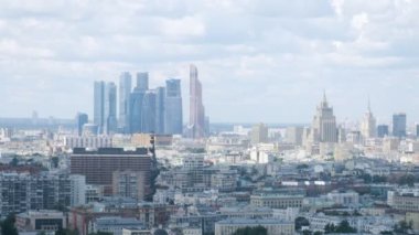 Gün şehrin havadan görünümü