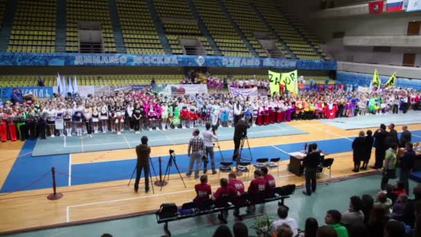 Premiazione del team di cheerleader Dream Team — Video Stock