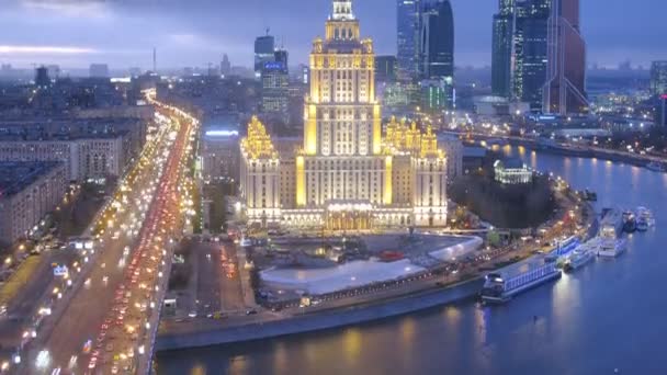 乌克兰酒店和地下停车场建设 — 图库视频影像