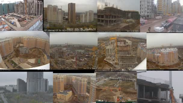 Budowy w ciągu dnia — Wideo stockowe