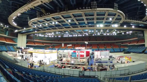 Exposición limpia en el estadio Olimpisky — Vídeo de stock