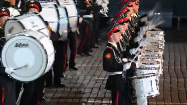 Orkest van Moskou Soevorov Military College — Stockvideo