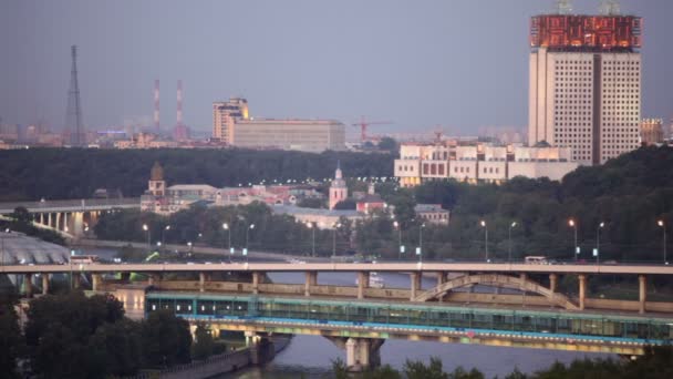 Paysage urbain de Moscou avec l'Académie des sciences — Video